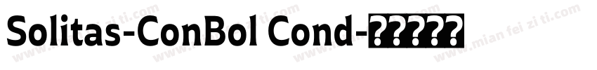 Solitas-ConBol Cond字体转换